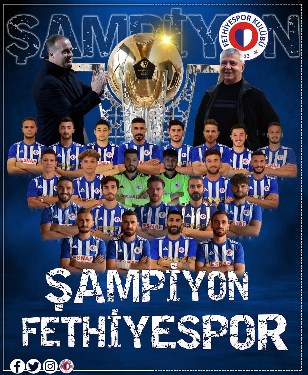 Fethiyespor's tweet photo. 🏆 Ş A M P İ YO N ! https://t.co/KOor4sGDZU