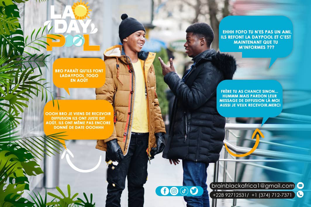 Ladaypool2's tweet photo. 🚨Dis à ton frère,de la cousine, de maman Togo  que  @ladaypool_togo est annoncé sur AOÛT 2022, la date sera révélée bientôt,va les follow pour être à jour.
@Actu_228 @228togoviwo @228Events @LaTeam228 https://t.co/8ZsrrIlIxL
