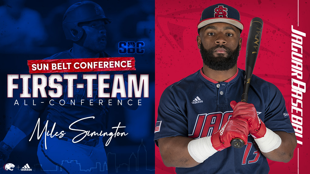 SouthAlabamaBSB's tweet photo. Congratulations to @Miles___10 on being named 2022 First-Team All-Sun Belt Conference! https://t.co/fui1r9EazK