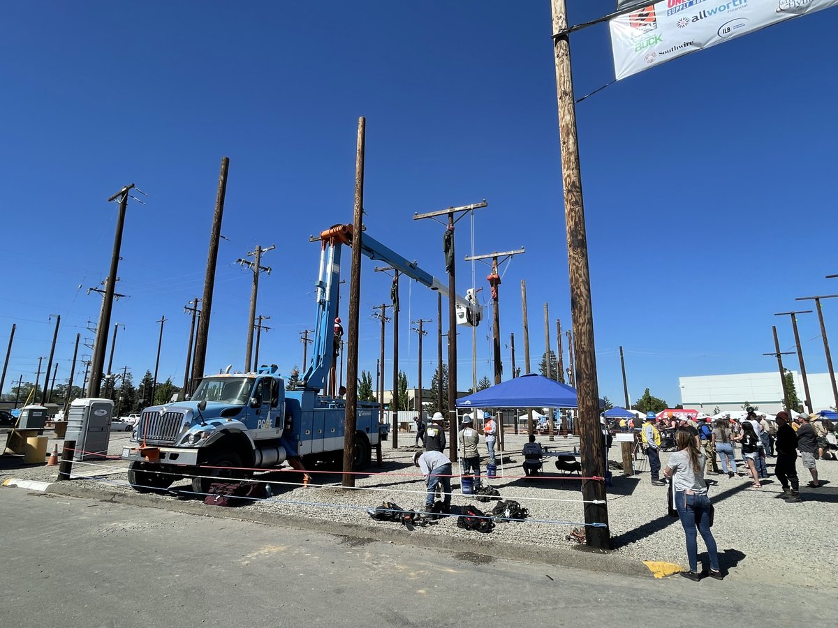 bcfengr's tweet photo. Our team had a great time at the PG&E / IBEW West Coast Lineman’s Rodeo this past Saturday. It was our first time in two years at the event, and we loved seeing some of the world’s most talented Linemen show their skills! Congratulations to all the winners!
#GridStrong https://t.co/A9dvLuBGZk