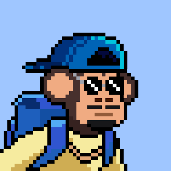 todayodious's tweet photo. pixel art guru, story telling chimpion, warm community 

here are some of my chimps @chimpersnft https://t.co/ibLmq5ssIE