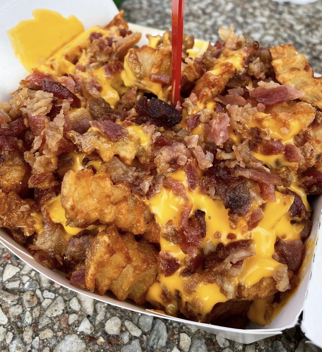Nathan's Famous on Twitter "Bacon. Cheddar. Crinkle Cut. Let’s goooo 💯