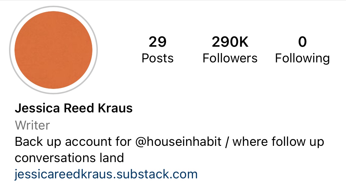 Hi all!

Please pass word along over on IG - my backup account is continuing coverage! And now We’ve got Kate Moss on the docket, so let’s keep it going over @houseinhibited