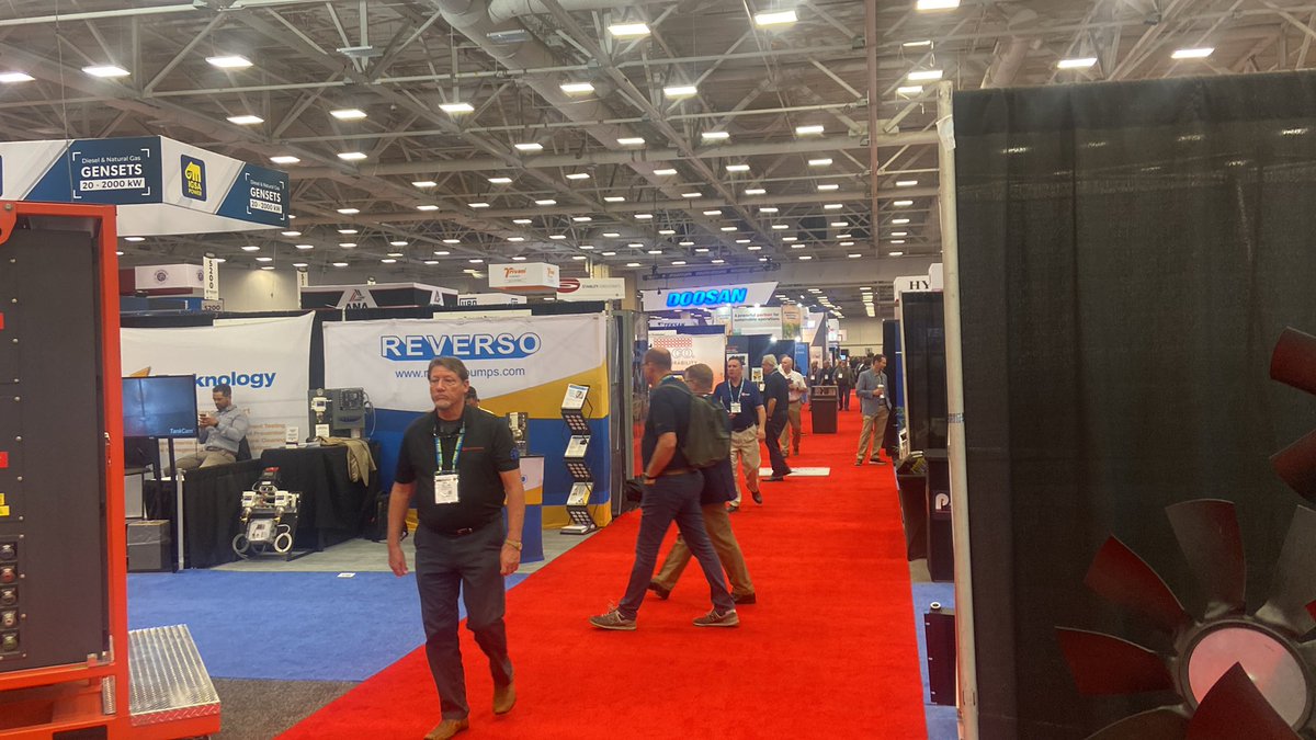 #PowerGen 2022 is open and the halls are filling up nicely. Great to be back out and about on the exhibition trail. Enjoy the show. #phillipsandtemro #truflo #Dallas #powergeneration