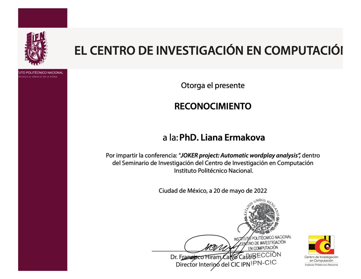 Great audience with great questions! Thanks to Centro de Investigación en Computación in Mexico!