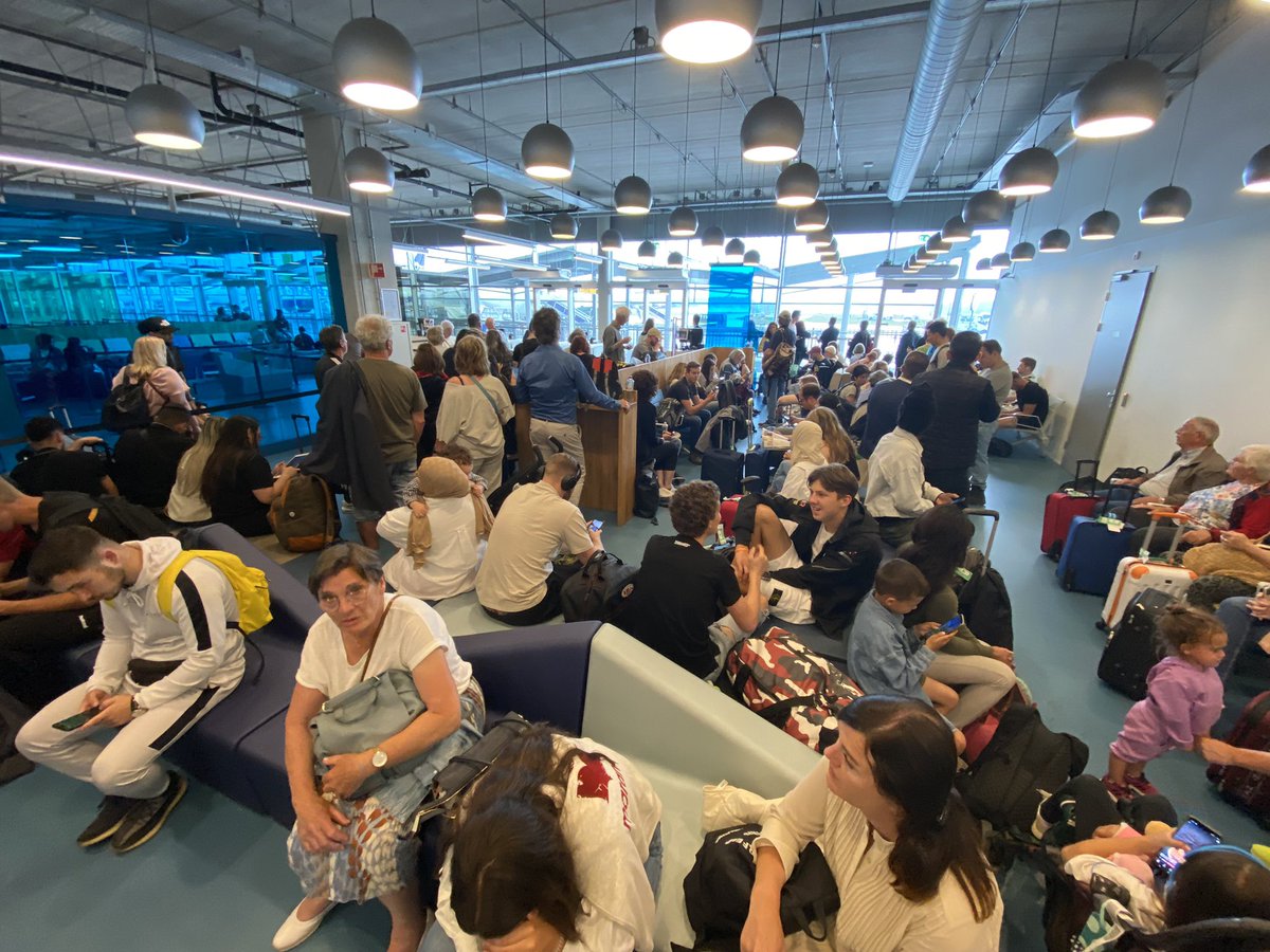 Really horrible, zero points for <a href="/EINairport/">Eindhoven Airport</a> <a href="/transavia/">transavia</a> flight too late back, inefficient people and staff, no information at all! Waiting to move to Barcelona