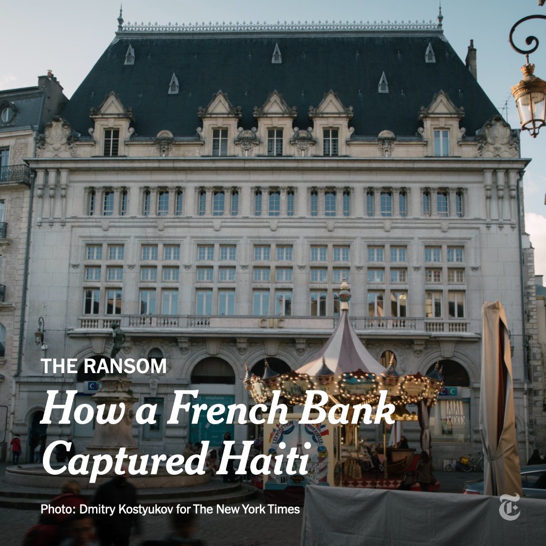 nytimesworld's tweet photo. A bank that helped finance the Eiffel Tower drained millions of dollars from Haiti. That history has been all but erased — but The New York Times tracked the money. https://t.co/BpTSiN5J48 https://t.co/AmC7albXLd