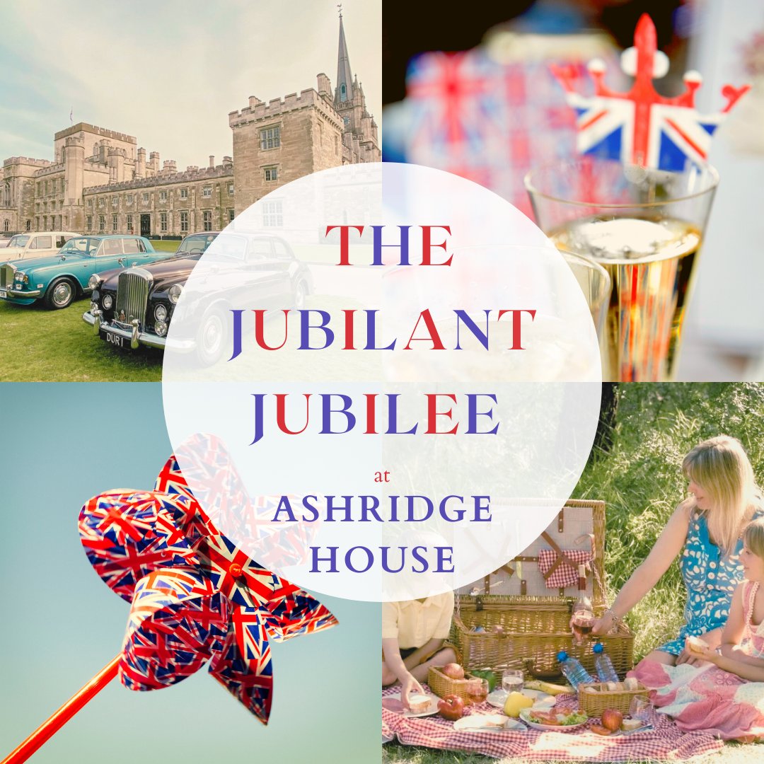 What are you doing for the Platinum Jubilee Celebrations? Join us at Ashridge House for a weekend of festivities to honour Her Majesty's incredible 70 year reign!
TICKETS HERE👇 
events.ashridgehouse.org.uk 
#PlatinumJubilee #PlatinumJubileeCelebration