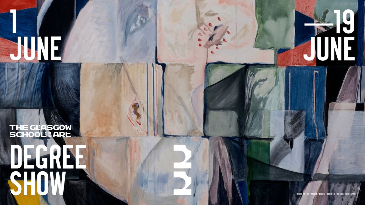 GSofA's tweet photo. Coming up: Degree Show 2022
The annual exhibition of work by graduating students across The Glasgow School of Art
1 – 19 June, on campus and online
https://t.co/biHOPk3NEg https://t.co/QZ4k2RifUI