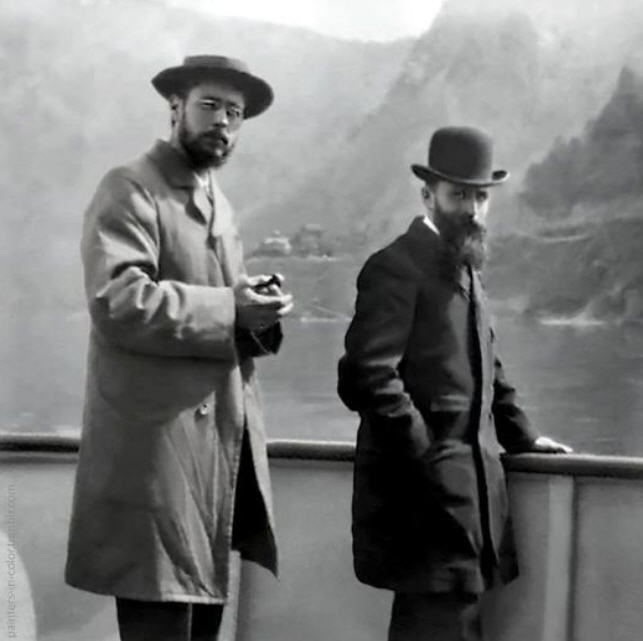 loxaruzi's tweet photo. Pierre #Bonnard et Edouard #Vuillard, #Italie, 1899.
#peinture #photographie #nabis #Impressionnisme #Pointillisme #Postimpressionnisme https://t.co/fA4N21ChpR
