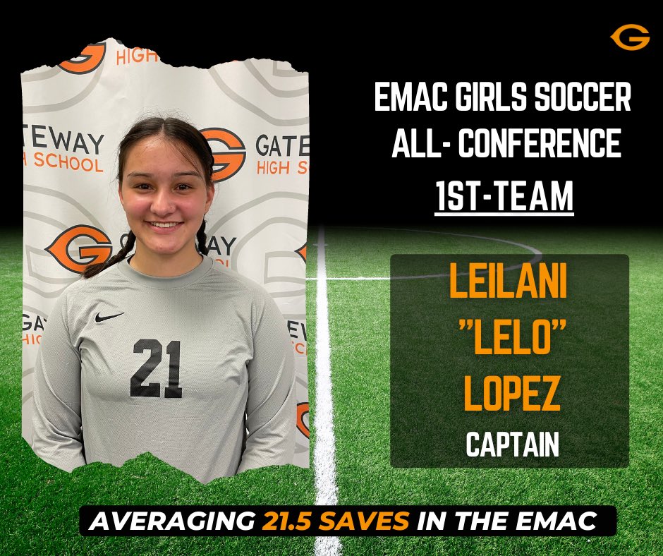 GatewayHSSoccer's tweet photo. Congratulations to @leloeleven11 for earning a spot on the EMAC All-Conference 1st team!! Lelo has been our keeper for the past two years and her hard work was noticed across the league! https://t.co/3TjRml6lNT