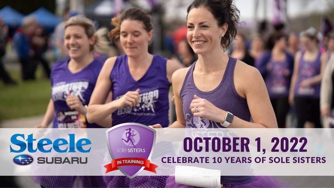 We are so excited to have the 10th Anniversary of <a href="/SoleSistersRace/">Sole Sisters Race</a> powered by Title Sponsor <a href="/SteeleSubaru/">Steele Subaru</a> - everyone is invited to join our October 1st race including Cool Misters.
#solesisters #solesistersrace #betheinspiration #tutupower #steelesubaru #subieculture #subienation