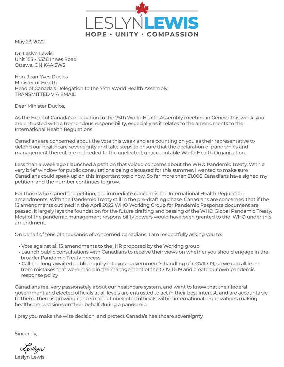 Dr. Leslyn Lewis tweet media