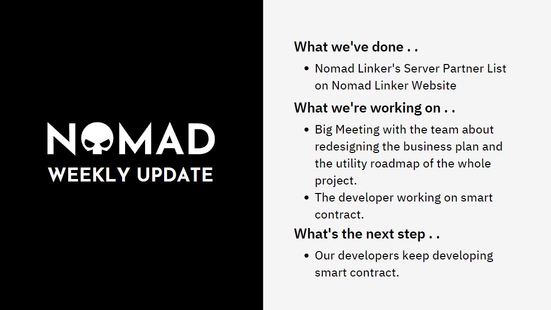 NearNomad's tweet photo. Update on what the team has been doing. 🔃
This week we focus on constructing a good base to start building with before going any further.

#NOMAD https://t.co/LJaCrfzbwH