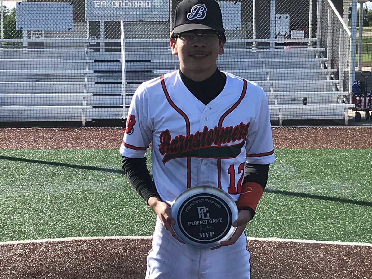 Congrats Antonio Tovar of Barnstormer Aces for winning the MVP of the 2022 PG 13u BCS World Series. #bcsws
