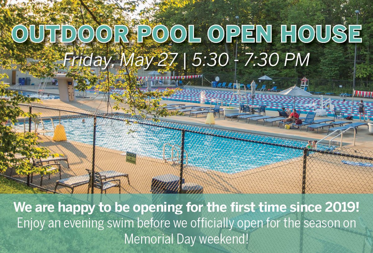 IUOutdoorPool's tweet photo. Kick off summer with a splash at the Outdoor Pool Open House this Friday! We are excited to celebrate with a FREE evening of pool fun before our official opening on Memorial Day weekend.

Looking forward to welcoming you back soon! 🎉🌞 https://t.co/zfNsMwndJ0