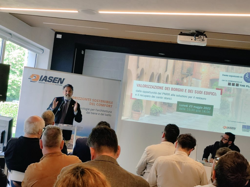ArchValentini's tweet photo. @GBCItalia @MarcoMari1965 oggi @diasen  #ChapterMarche #heritage #Sustainability #GBCHistoricbuilding https://t.co/HwyKh1Hy4m