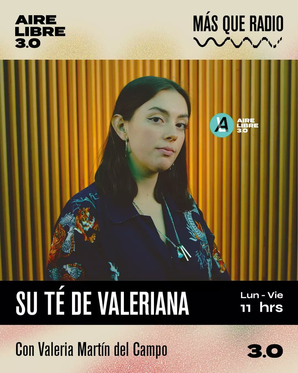 airelibre_fm's tweet photo. Hoy @sutedevaleriana trae la #NotaLila 💜 Además, toca #LosSubterraneos con @sergiopopgp para hablar de la última portada de @thestrokes, una ilustración de Jean Michel Basquiat. Escucha a Valeriana en #AireLibreTresCero a las 11 AM, por https://t.co/J0KeYYwKUG.
#MásQueRadio https://t.co/JFC92N3vCW