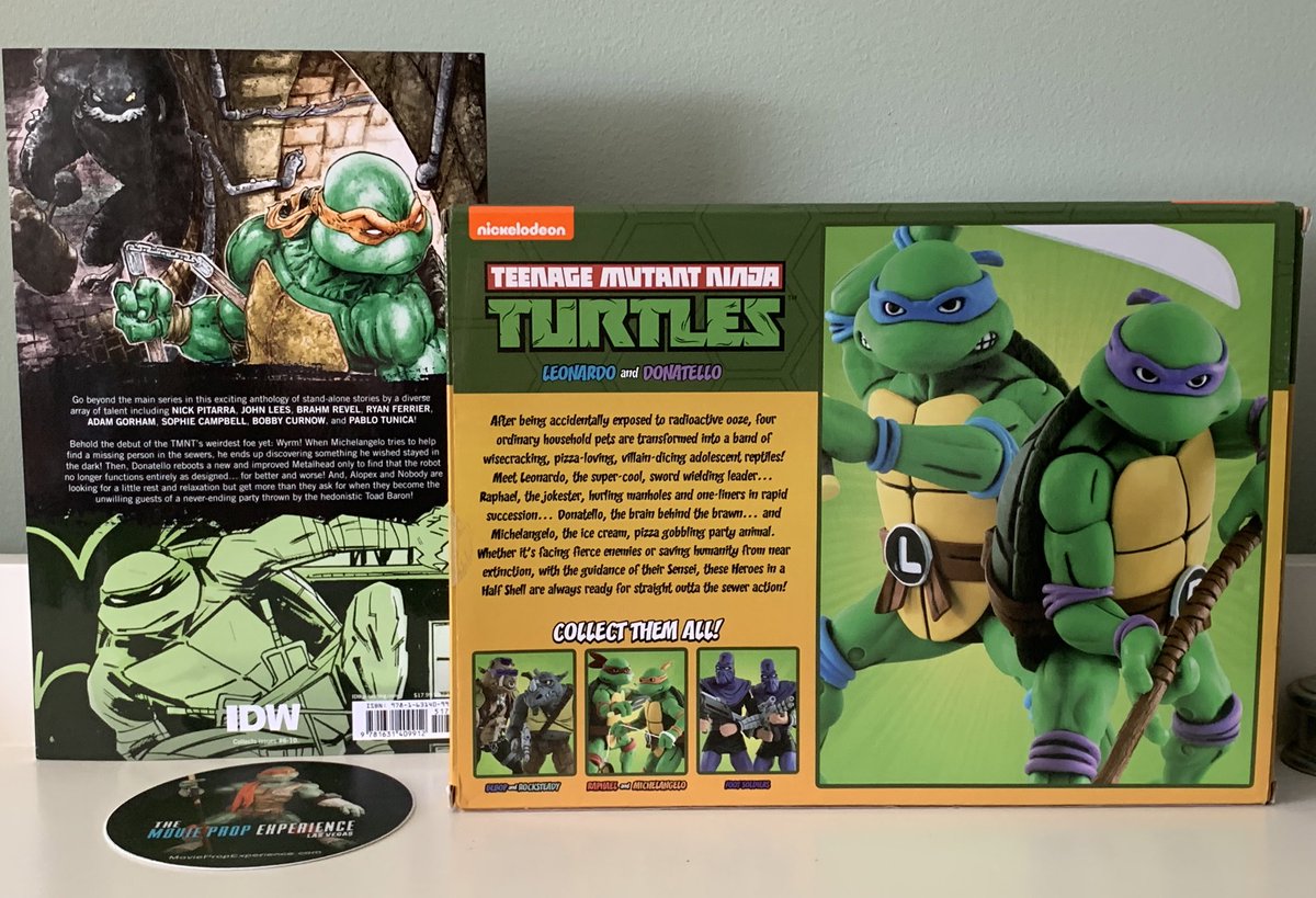 evilekim33's tweet image. It’s #WorldTurtleDay Let’s Shellebrate with a giveaway! *US Only🇺🇸🐢Like, Retweet, and Comment with a pic of your TMNT Collectibles. Winner will receive a @NECA_TOYS Leo&amp;amp;Don set, IDW Trade, and a Mikey prop sticker! Thanks to @Gturnbaugh3 dedicated to @dadvssoncollect #TMNT