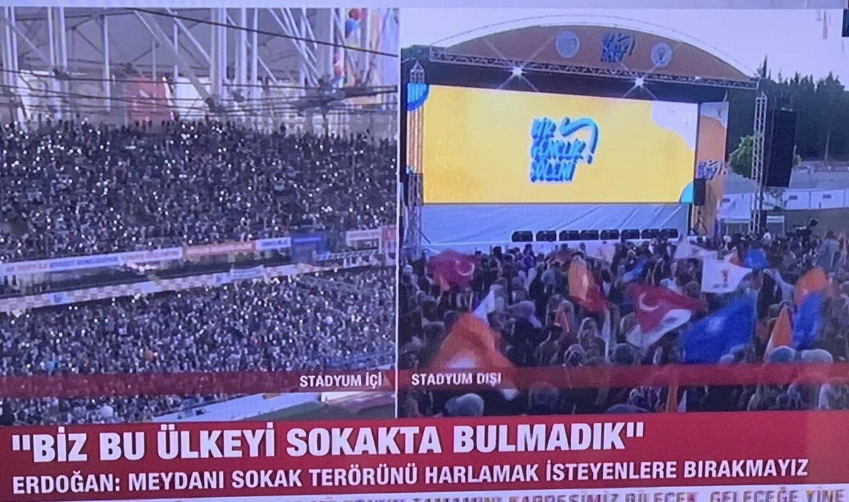 RECEP TAYYİP <a href="/RTErdogan/">Recep Tayyip Erdoğan</a> SEVGİSİ STADYUMLARA VE MEYDANLARA SIĞMIYOR!
VUR VUR İNLESİN MUHALEFET DİNLESİN!..