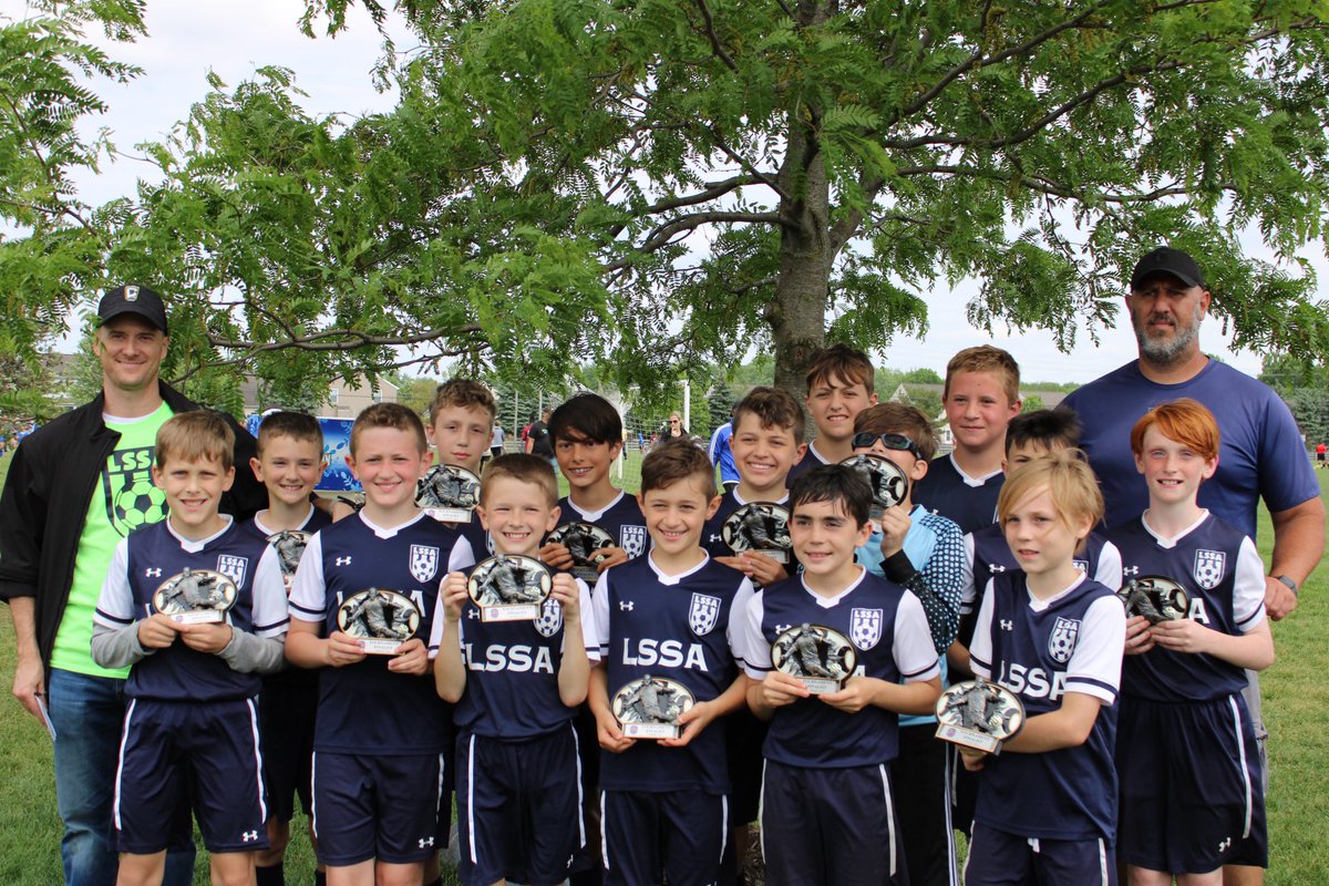 LSSA_United's tweet photo. The U12 Boys Blue team fell just short in the championship game yesterday to Westerville United. The boys keep working hard and continue to make excellent progress. They wrap up their league schedule on Tuesday and then finish the season at the Creek Classic.#gounited⚽️ https://t.co/UFF70wYWQL
