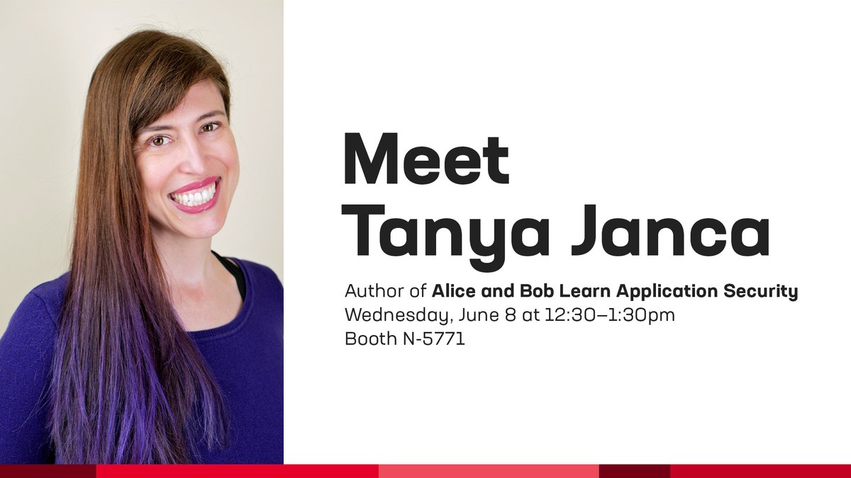 Join best-selling author <a href="/shehackspurple/">Tanya Janca | Shehackspurple</a> at #RSAC 2022 for an in-booth signing of her book Alice and Bob Learn Application Security. We can’t wait to see you there! go.f5.net/mesbsx