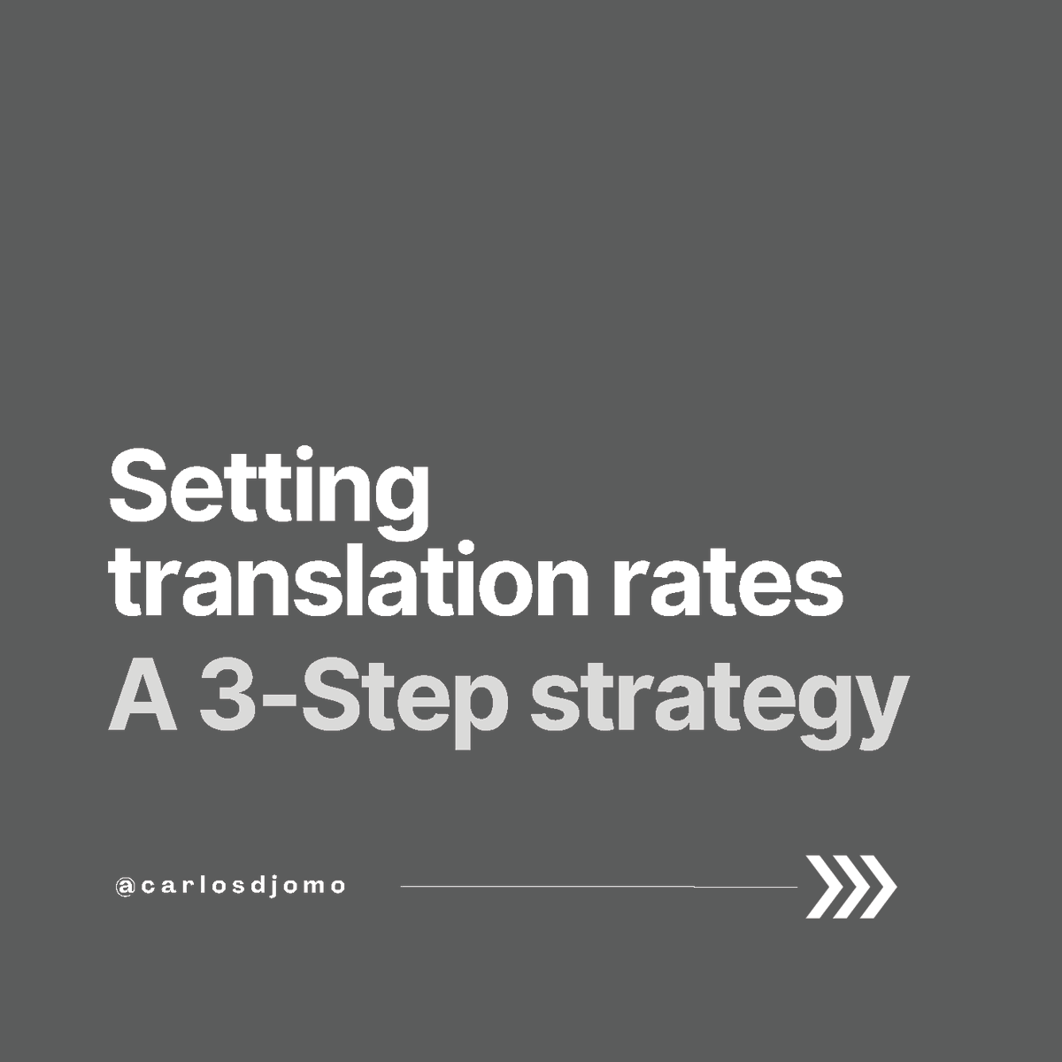 F0rkFissure's tweet photo. How to set translation rates?
This is a philosophical question.
It’s the core of a heated debate. Why?

Because #translation is a global activity.
And money is the root of all evil.

Here’s a 3-step strategy to get you started.
https://t.co/uzcz5mAs88 https://t.co/2PmVrtRAYV