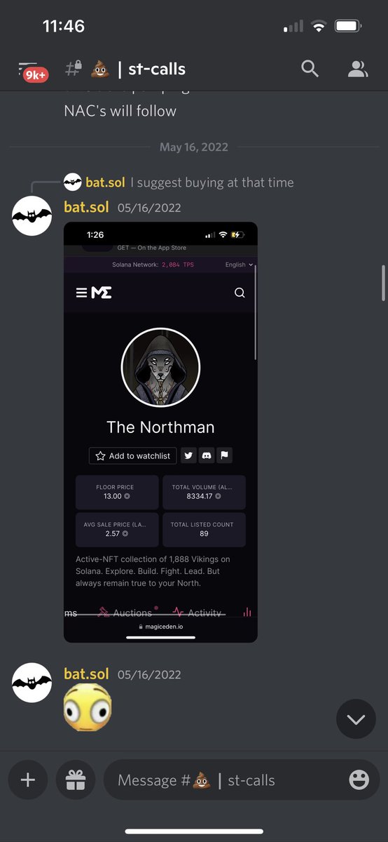 cryptost04's tweet photo. imma post some of the banger calls from @McCrewDao that we had success from, one of our callers called northman entry at 2.5 and they went to 15 sol ATH, we also called RR at 3 sol and majority of us took profits at 10+ sol but these had an ATH of 45, who want in? #McCrewDAO https://t.co/gRZB5FqARB