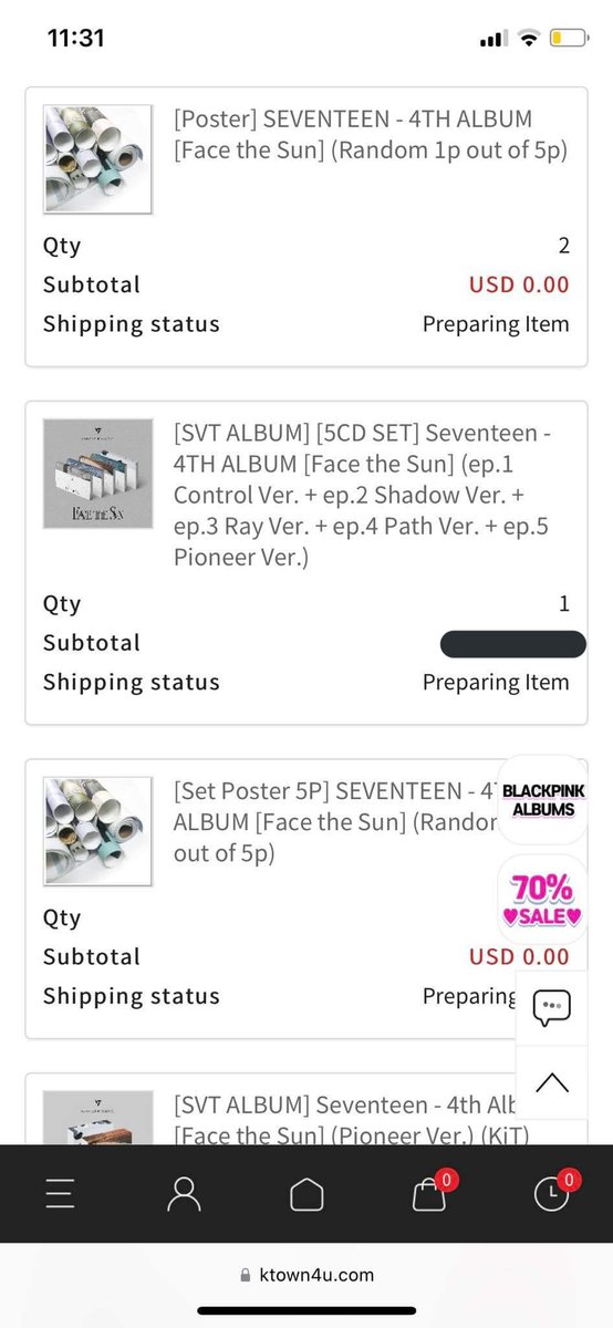 sebongteencart's tweet photo. #SCartUpdates π | PLS READ!
Hello!
We've already secured orders for GOT7 EP and SEVENTEEN'S Face the Sun albums and anniversary merch last night. Le Sserafim's album set has also arrived to our kr address (late update).
*FTS Carat ver. will be secured tomorrow tentatively. https://t.co/sdK2EYBgYN