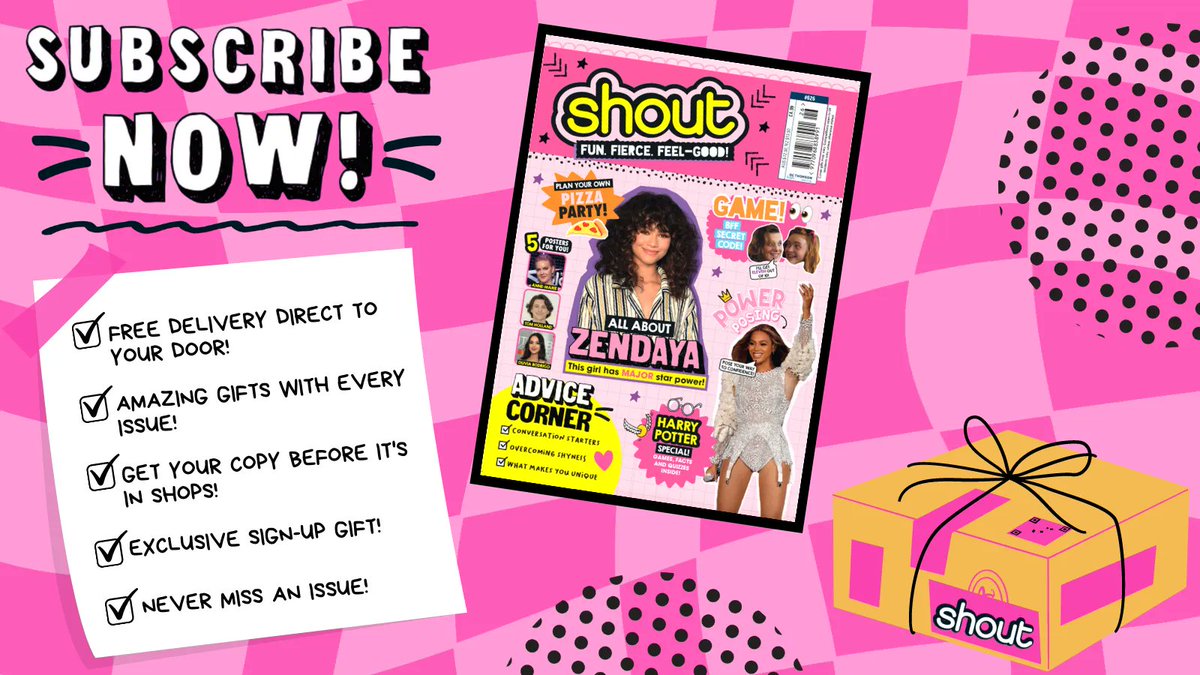 shoutmag's tweet photo. Hey bestie, are you subscribed to #ShoutMag? 👀 

You could be getting every issue of Shout delivered to your door before it’s even on shelves AND save money! 🔥 Tap the link in our bio for more info… 💖 https://t.co/CMm8bAXoqT