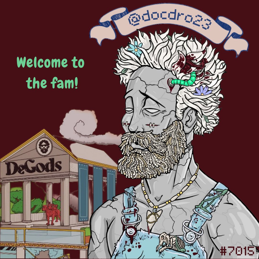 thugcatlady's tweet photo. @docdro23 @DeGodsNFT @ProfVictorChaos Congrats and welcome home! https://t.co/lCbP7KI3rM