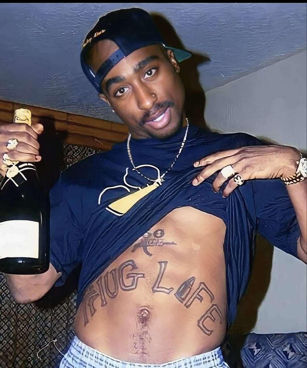 Thug Life Tattoo Logo Typography Sticker Citypng