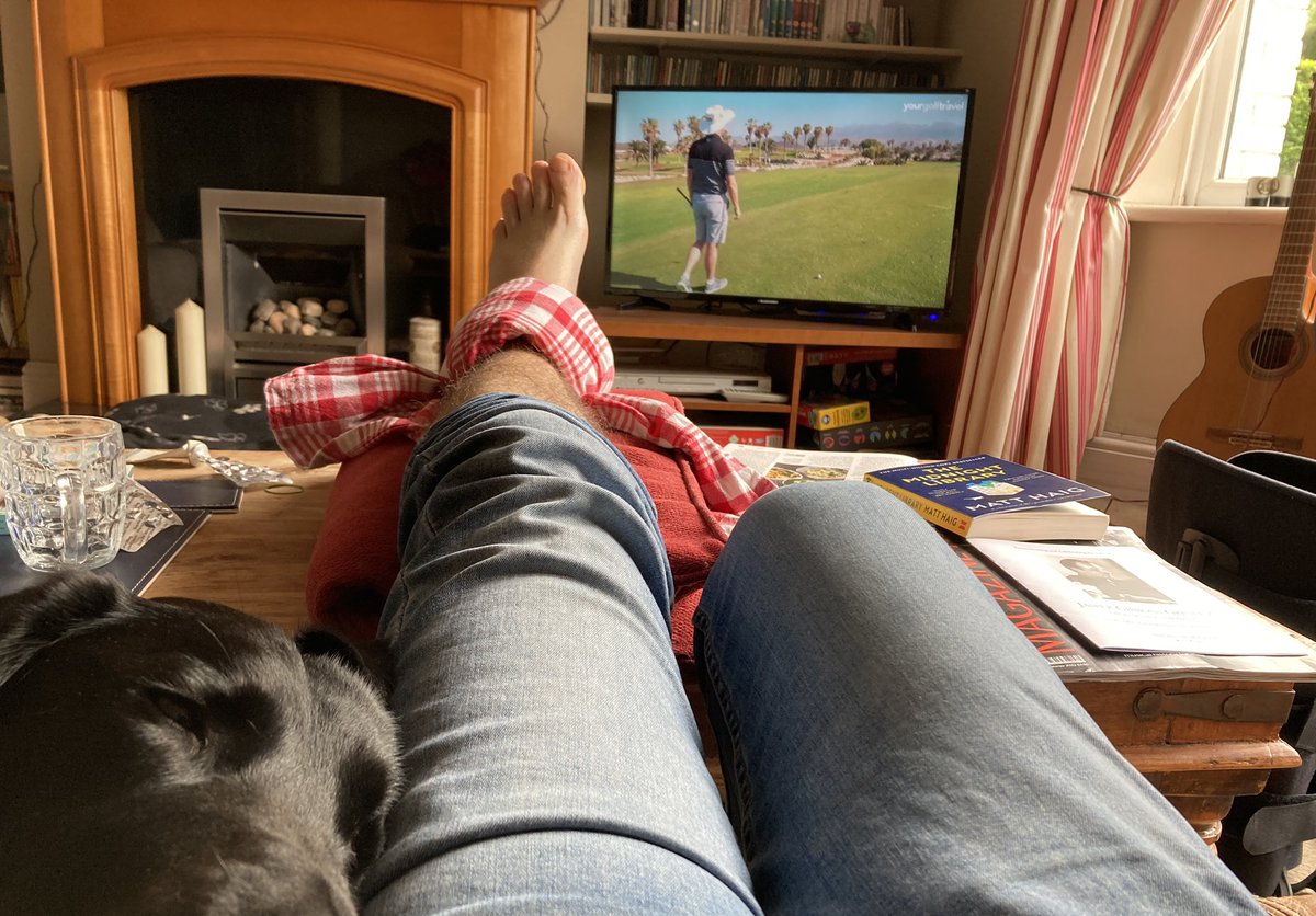 ABeckConcretene's tweet photo. @4golfonline No golf. A bit glum since breaking ankle ahead of trip to @ScraboGC in NI for dad’s 80th. However, cheered up by binge-watch of #muppettour in Tenerife. @CoachLockey @YGTRory @HendriksenGolf #GetDanOnIt #WooWoo https://t.co/OgrqlEUJOl