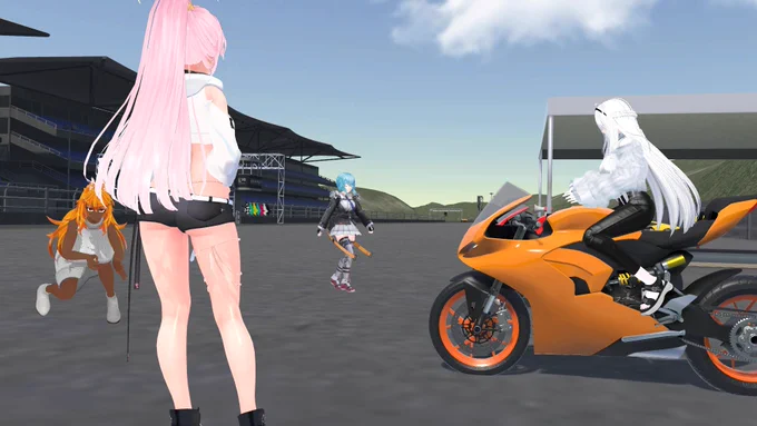 みんなでバイクワールド!!(*`ω`*) 