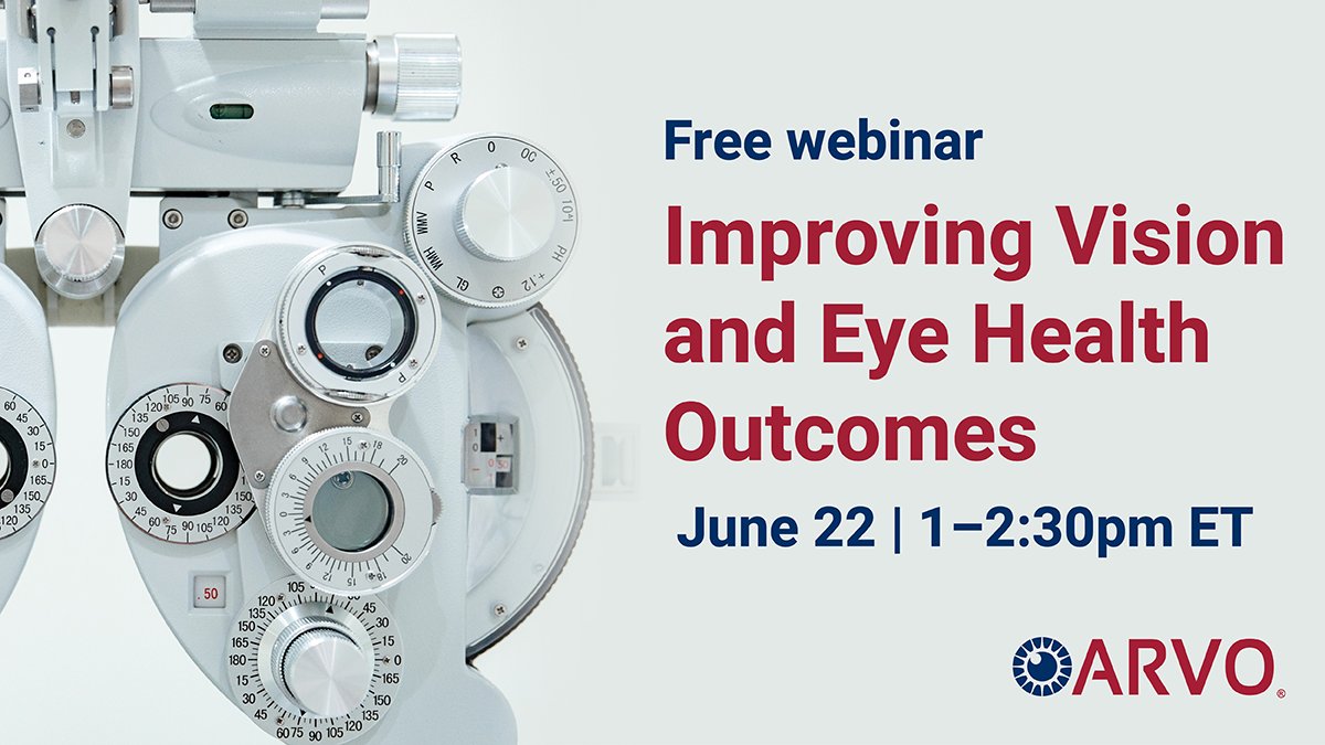 ARVOinfo's tweet photo. June 22 FREE webinar (1pm ET) ― Join the discussion to learn how the @ARVOinfo community can contribute to Improving #Vision and #EyeHealth Outcomes in response to the call from @WHO. Sign up today: https://t.co/LH0KaPdZwy #ophthalmology #visionresearch https://t.co/LGynyN093S