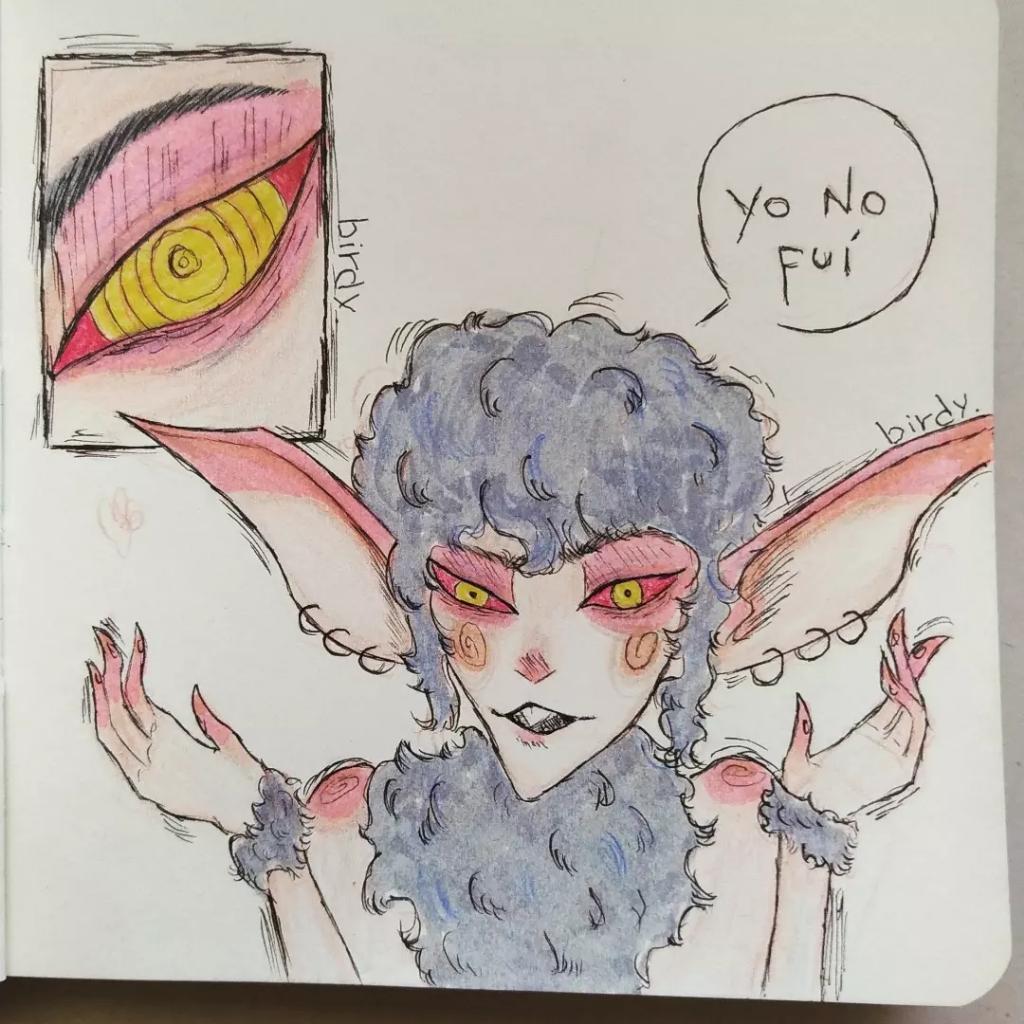 ctrl_luv's tweet photo. 🦇🖤

~

#art #arte #drawing #dibujo #diseñodepersonajes #characterdesign #ilustracion #ilustration #traditional #tradicional #fabercastell #trabi https://t.co/h9vzZ6gOEF