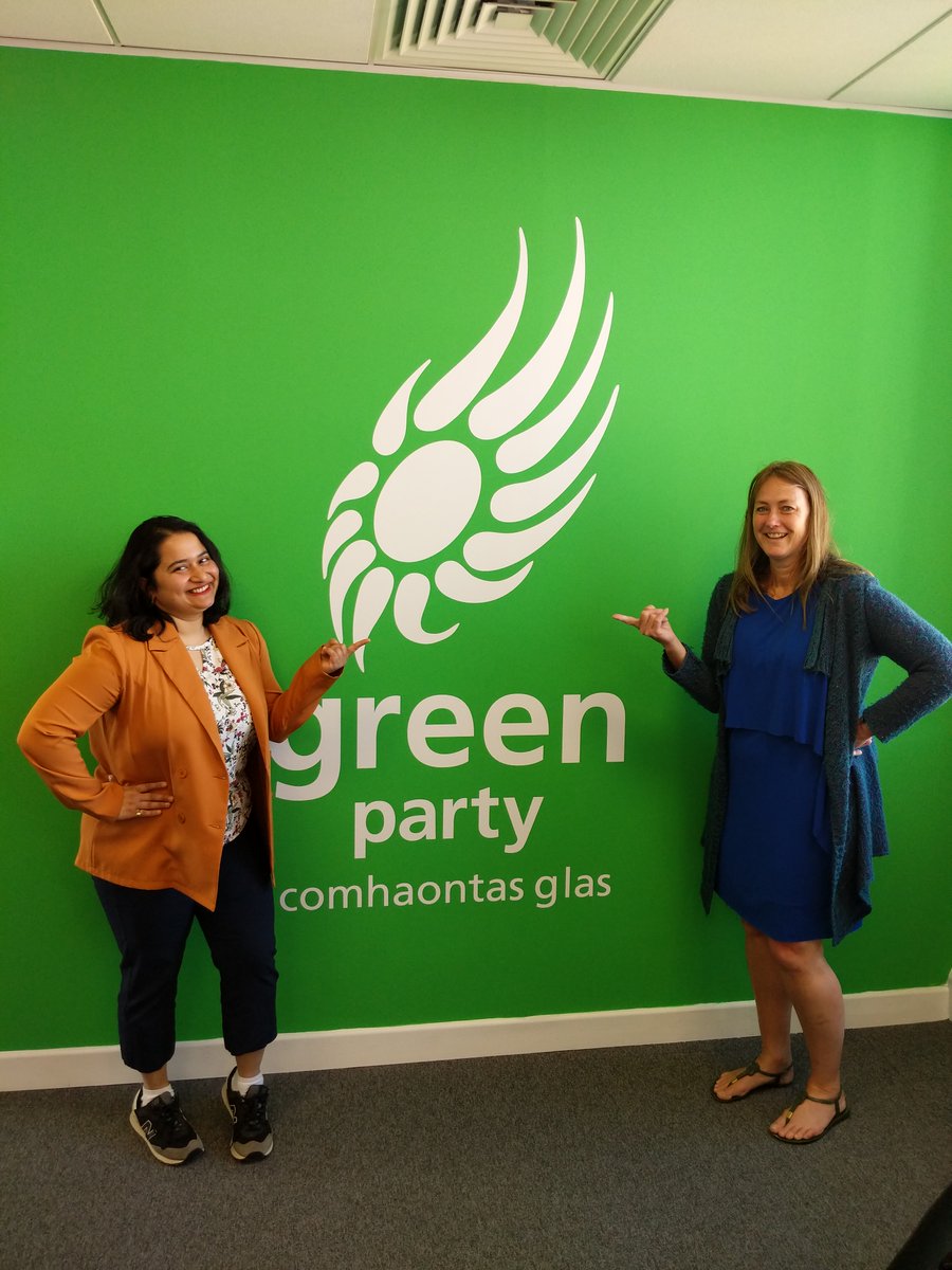 I was delighted to meet <a href="/MauraMcMahonGP/">Maura Rose McMahon</a> from the <a href="/greenparty_ie/">Green Party Ireland</a> .We discussed how the public and the government might work together to create a more fair, diverse, and inclusive Irish society. #politics #ireland #migrants  #inclusive #diversity