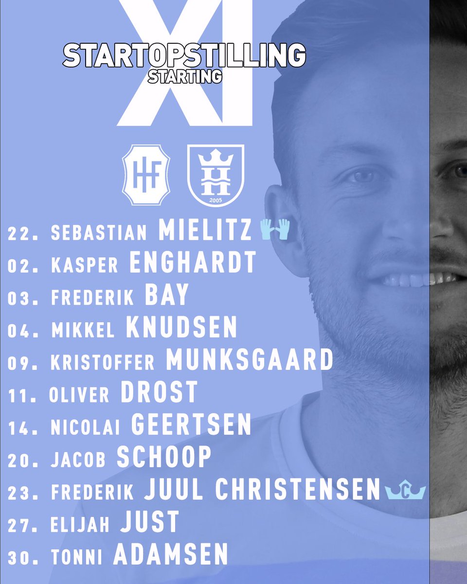 👑 XI vs. <a href="/HvidovreIF/">HvidovreIF</a> 👑
#HIFFCH BENCH:
▫️ H. Petersen🧤
▫️ N. Mouritsen
▫️ A. Lyng
▫️ O. Kjærgaard
▫️ C. Lange
▫️ L. Jordan
▫️ D. Norouzi
▫️ C. McCowatt