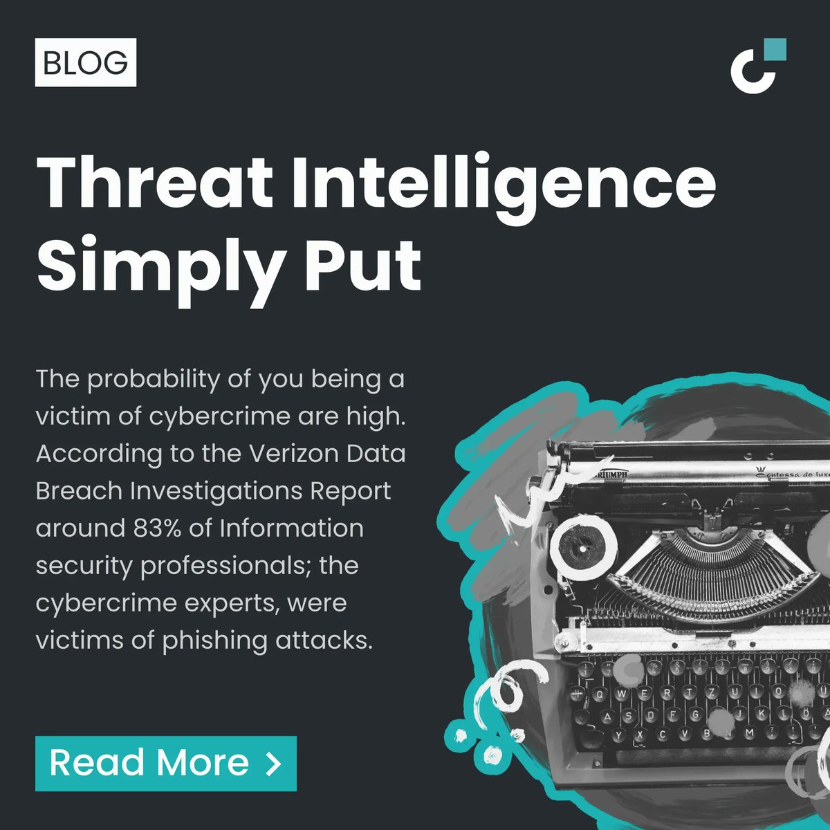 Decipher_Cyber's tweet photo. The probability of you being a victim of cybercrime are high, in this article, we will discuss how threat intelligence simply put.

Read more:  https://t.co/6BEdUIpG95

#blog #deciphercyber #jenny #cybernews #cybersecuritynews #cybersecblog #cybersecurityblog https://t.co/h0y0uhhcNn