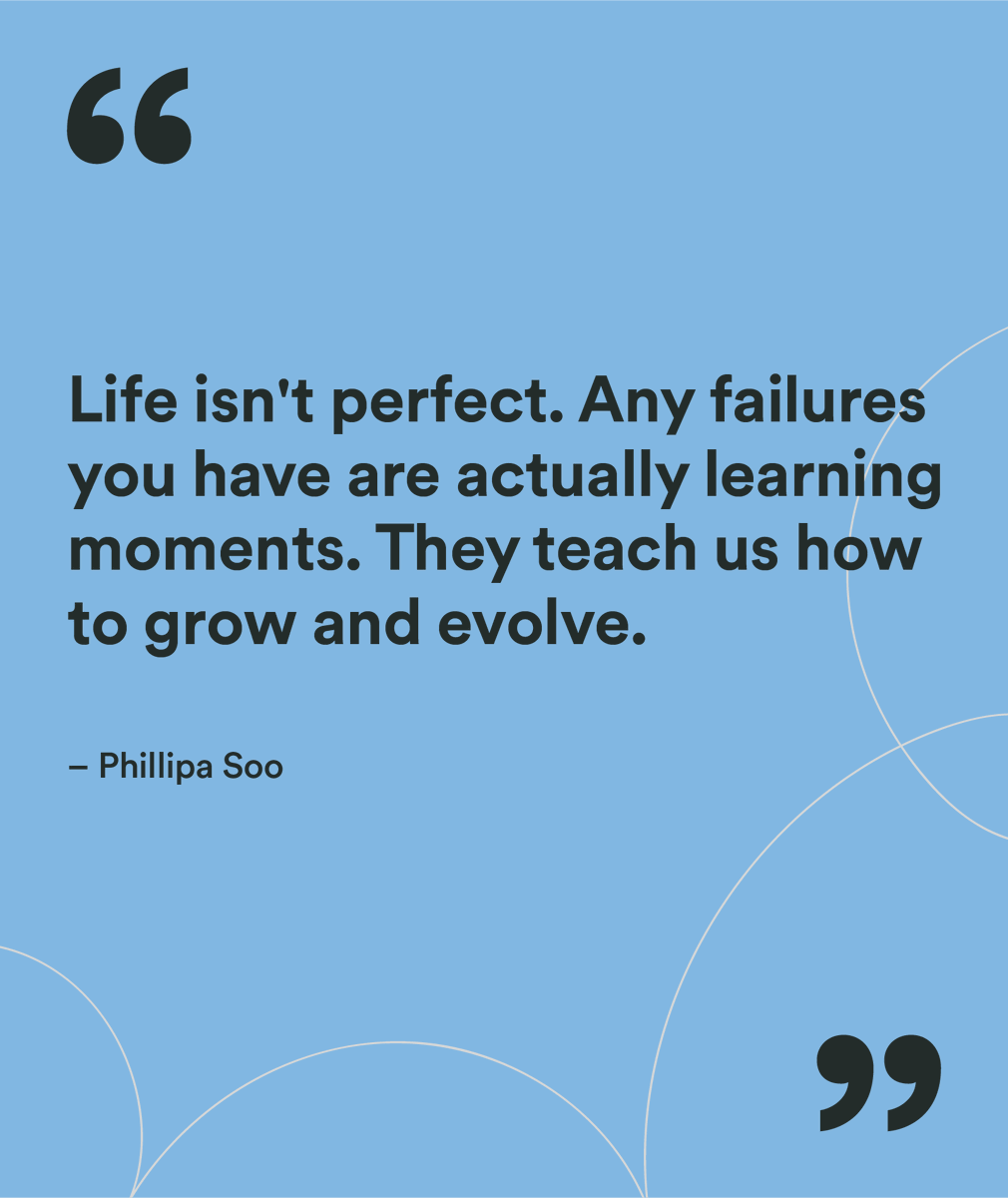 meettally's tweet image. Wise words from #Hamilton star @Phillipasoo. Failure isn't necessarily "bad" — it's essential for growth ✨ #TallyMotivationMonday