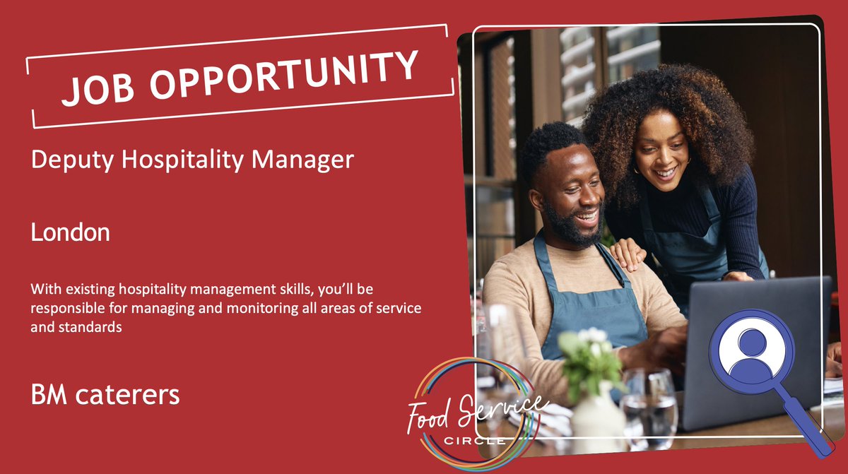 FoodserviceCirc's tweet photo. **Deputy Hospitality Manager**
If you're a proactive team leader with plenty of creative ideas, looking for a new role, take a look at this great opportunity with @cateringbm #HospitalityJobs #NewJob #ManagementJob
Find out more and apply here
👉https://t.co/6Lxpi3HQ9T https://t.co/b0zllsLMDc