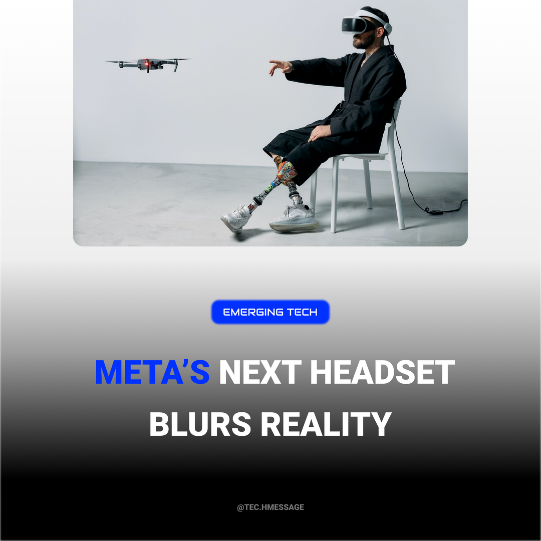techmessageco's tweet image. The Meta project sports a code name: Project Cambria which is springing into action ‘soon’ . The first look provides a peek into a high fidelity mixed reality experience. This was built on Meta’s Presence Platform designed to enable devs to build and create Mixed Reality ex