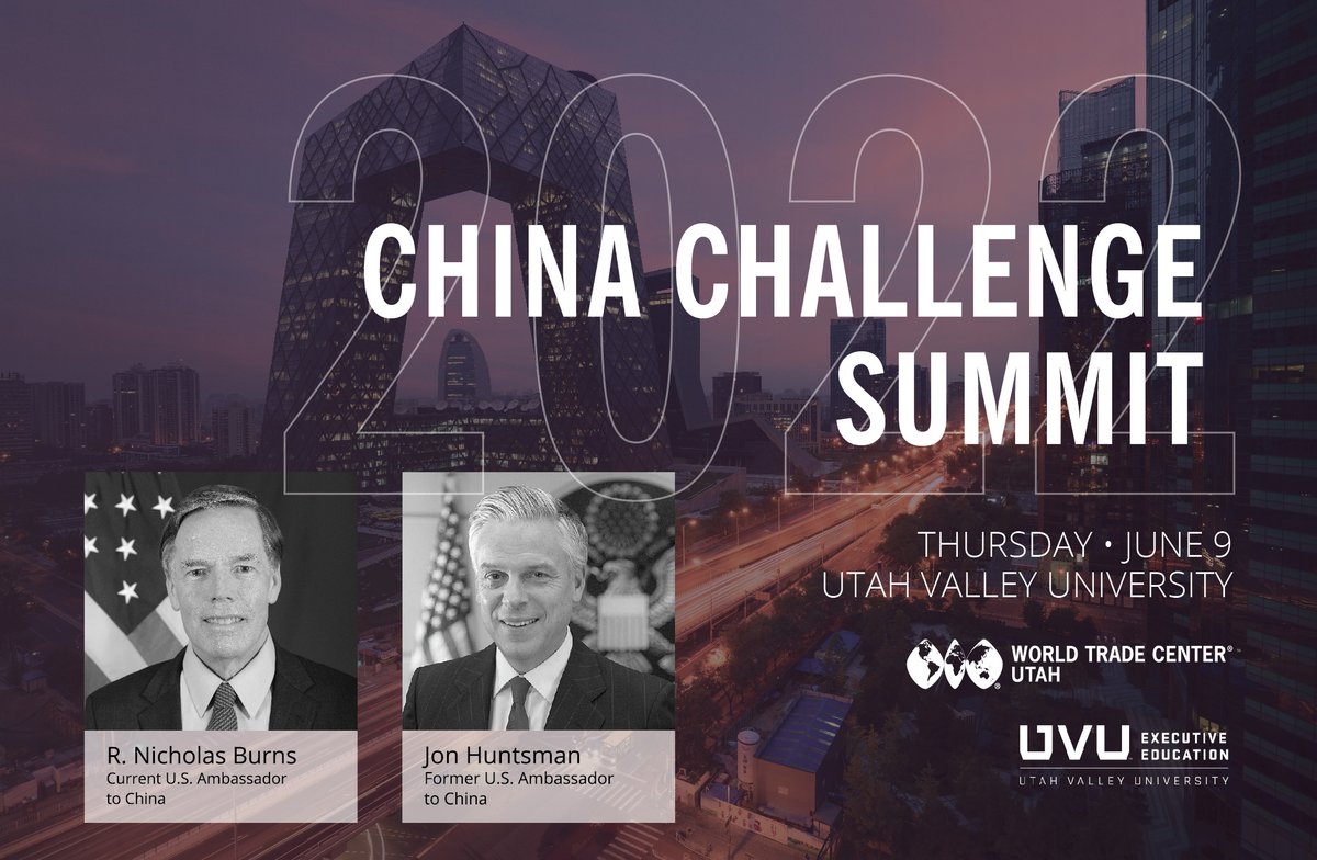 Current (@RNicholasBurns) and former (@JonHuntsman) U.S. ambassadors to China to discuss U.S. foreign policy towards China and experiences in engaging counterparts. Register today for the #ChinaChallengeSummit on June 9: bit.ly/3sKSmxS