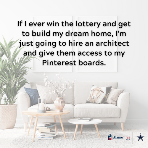 karenhallman's tweet photo. Can anyone else relate?? 😅  Who else has a ton of Pinterest boards for their dream home?

#pinterestboard #pinterestboards #dreamhome #homegoals #homedecor #homedesign #realestate #realestatedesign #AlamoTitleDFW https://t.co/LOJFAoXSAa