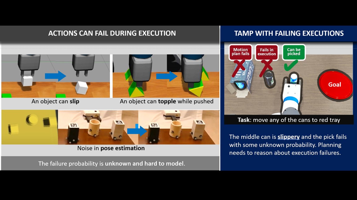 Kavraki Lab (@kavrakilab) on Twitter photo Executions that can fail in hard to model ways are reasoned about within task and motion planning. This work by <a href="/tianyang_pan/">Tianyang Pan</a> <a href="/WellsAndrewM/">Andrew M Wells</a> <a href="/DrRobotPhD/">Rahul Shome</a> and <a href="/LydiaKavraki/">Lydia Kavraki</a> will be presented tomorrow 05/24 10-1120EDT Room 112B at ICRA2022 <a href="/ieee_ras_icra/">IEEE ICRA</a>
Web: kavrakilab.org/2022-pan-icra/ Executions that can fail in hard to model ways are reasoned about within task and motion planning. This work by <a href="/tianyang_pan/">Tianyang Pan</a> <a href="/WellsAndrewM/">Andrew M Wells</a> <a href="/DrRobotPhD/">Rahul Shome</a> and <a href="/LydiaKavraki/">Lydia Kavraki</a> will be presented tomorrow 05/24 10-1120EDT Room 112B at ICRA2022 <a href="/ieee_ras_icra/">IEEE ICRA</a>
Web: kavrakilab.org/2022-pan-icra/