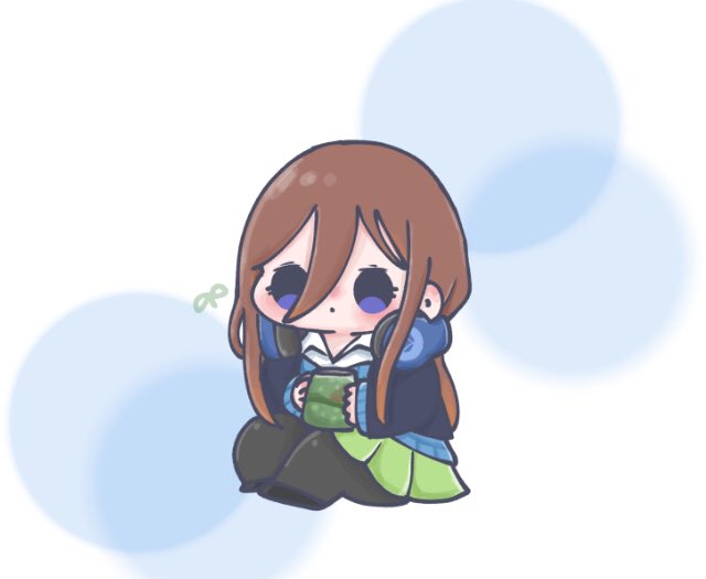 いちさんがTwitterに投稿した中野三玖(五等分の花嫁)のイラスト。