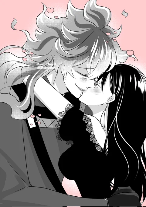 #twstプラス 
イデ監♀(所監)/💀🌸

「イデアさん行ってらっしゃい☺️」
「行ってくる。いい子にしてるんだよ僕のシュガー。…本当はこのままベッドに行きたい所なんだけど…」

朝からイチャイチャしまくる所監 