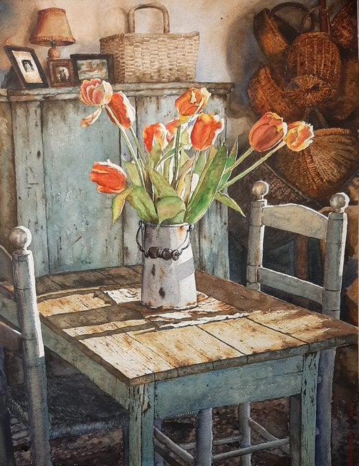 fraveris's tweet photo. Watercolour by Dragan Ivanovski https://t.co/Jhf4YGM596
