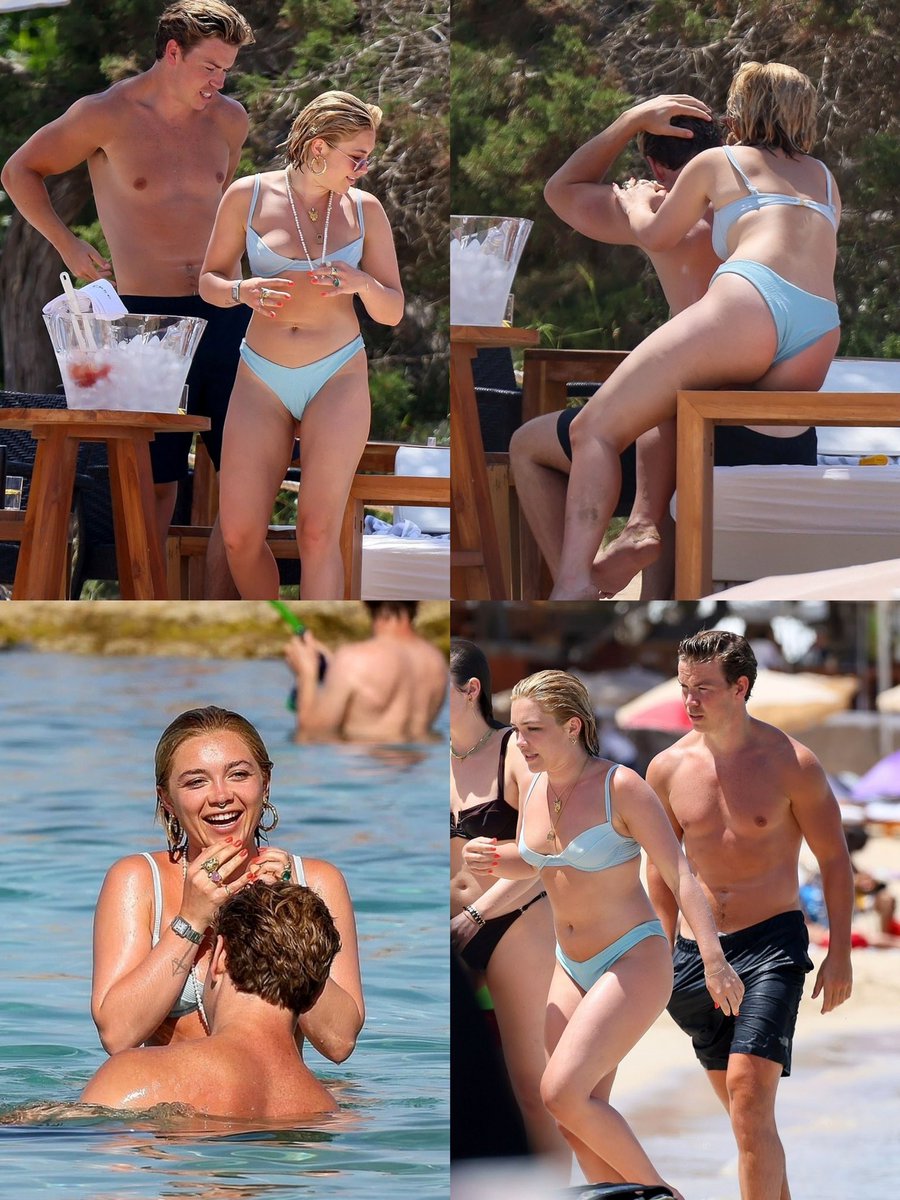 florence pugh and will poulter in ibiza