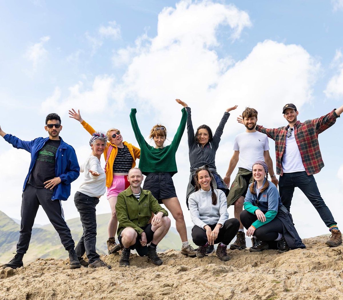Boom 💥 The cast of ‘The Climbers’ have successfully summited our local fell Catbells 🎉 joined by director Guy Jones and designer @MaxHJohns the fearless cast of 6 including @marc_graham87 <a href="/ShenaghGovan/">Shenagh Govan</a> <a href="/clairelams1/">Claire Lams</a> @ameliaijones <a href="/manishgaan/">Manish Gandhi</a> &amp; Louise Mai were all victorious 👏